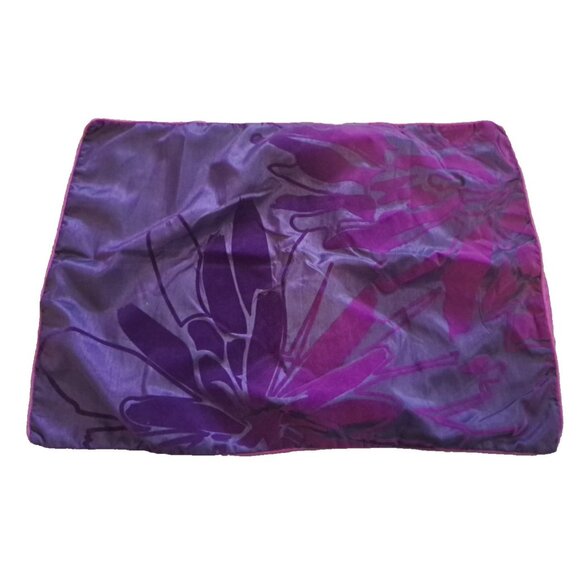 Sofia Vergara Pillow Shams 2 Fuschia Pink Purple Floral Elegant Standard - Picture 3 of 5